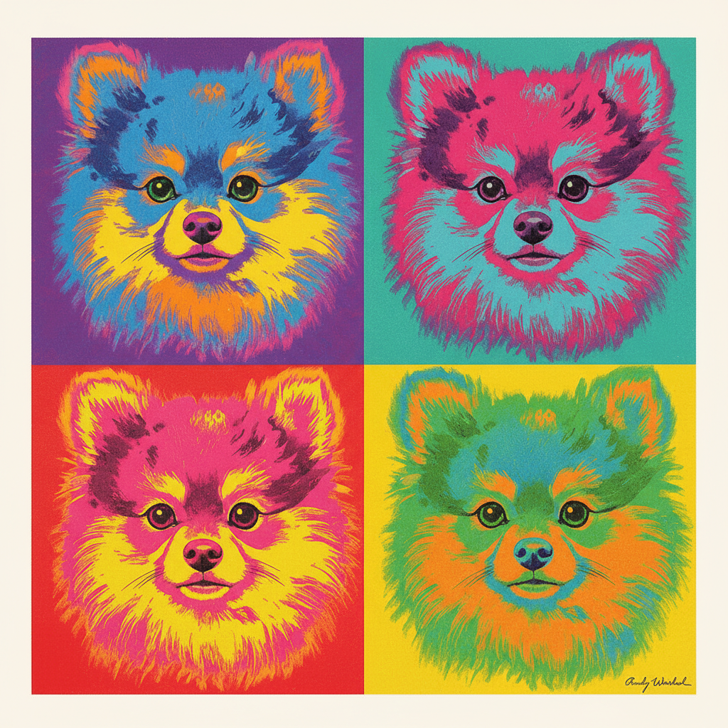 ポメラニアン・ポップアート